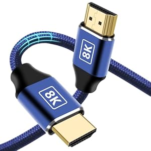 IraXpro HDMI Kabel,8K HDMI 2.1 Kabel 2M HDMI Cable,Ultra High Speed 48 Gbps met Ethernet,HDMI 2.1 8K@60Hz, 4K@120Hz,Ondersteuning 3D,dynamische HDR,Compatibele Ultra HDTV,Projector, PS5,Xbox,PC（2M）
