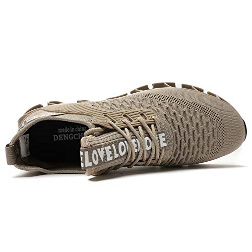 Image of Vooncosir Men's Fashion Sneakers Breathable Mesh Running Shoes Blade Non Slip Soft Sole Casual Athletic Walking Shoes