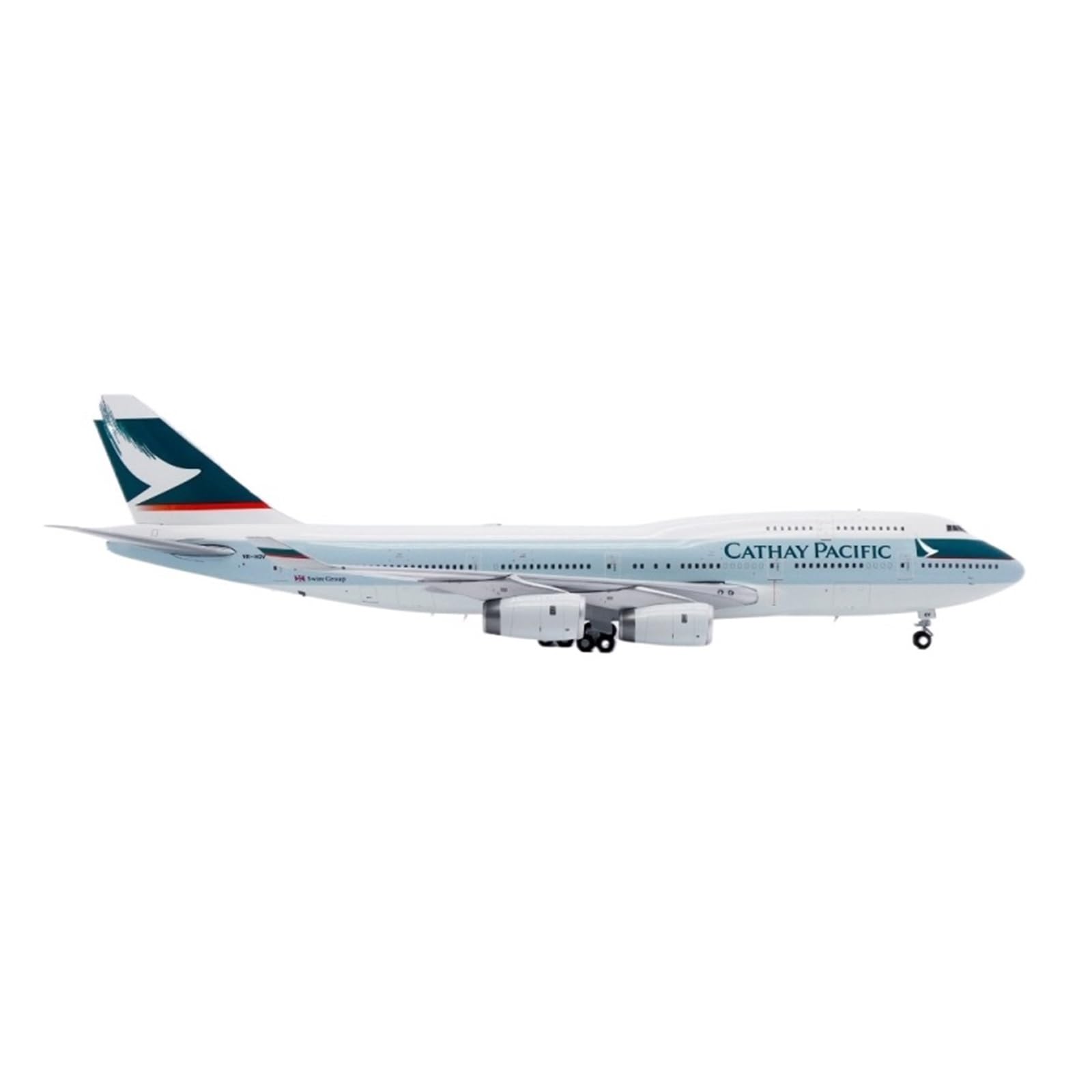 Modelo de avión B747-400 Cathay Pacific escala 1:200 en aleación clásica 8