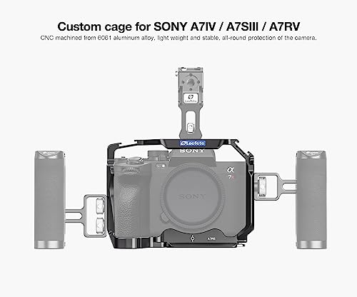 Image of Leofoto A7R5 Camera Cage, for Sony A7R5 /A7RIV /A7SIII / A1, ARRI, Anti-Twist, Arca Compatible