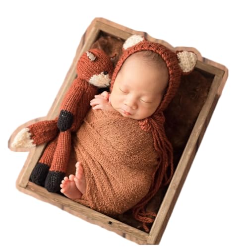 Zeroest Newborn Photography Prop Fox Hat for Baby...