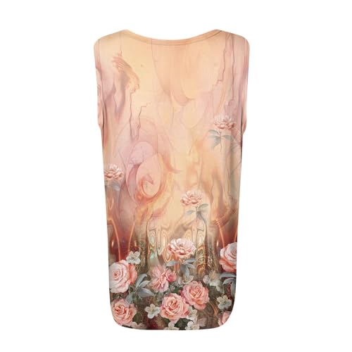 Spring Summer Plus Size Dressy Tank Tops for Women 2025 Womens Workout Floral Boho Beach Sleeveless Shirts Blouses