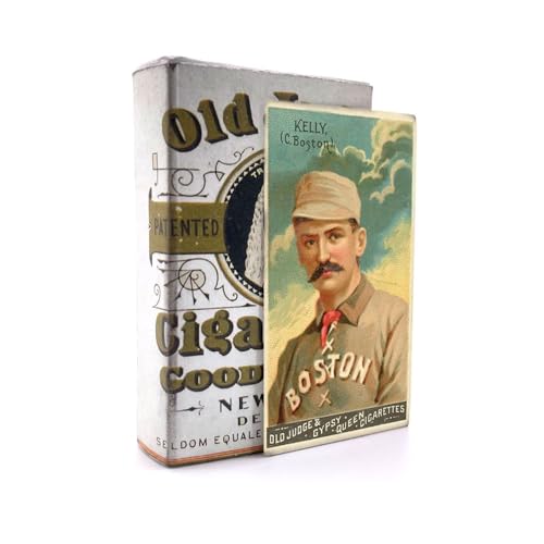 Old Judge Cigarette Pack Replica with 1888 King Kelly N162 Baseball Card - Handmade