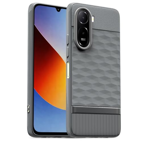 Image of Outlouders Back Cover for Mi Redmi A7 Pro /Poco C85x 5G | Full Camera Protection | TPU Soft Flexible Shockproof Bumper Case (Grey)