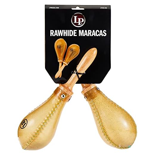 Latin Percussion LP393-RH Salsa Rawhide Maracas Nat'Rl