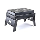 FEANG Grill BBQ-Holzkohlegrill, Faltbare Tragbare Leichte Grill-Grill-Werkzeuge 3 Personen oder mehr für den Außenbereich Camping Wanderung Picknick Grillwerkzeug