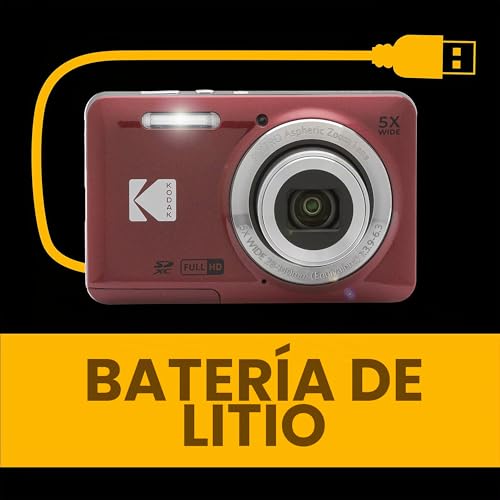 Miniatura 6 de Cã?Mara Digital Kodak Pixpro Fz55 16mp Zoom Eptico 5x Roja