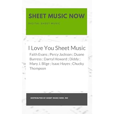 I Love You Sheet Music