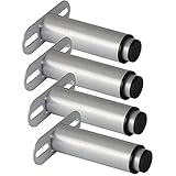 Siunwdiy Metallmöbel Stützbeine, verstellbare Eisenbettbeine, einstellbare Höhe zwischen 125-215 mm, Sofafüße - 4 Stück Tragfähigkeit 600 kg,Silber