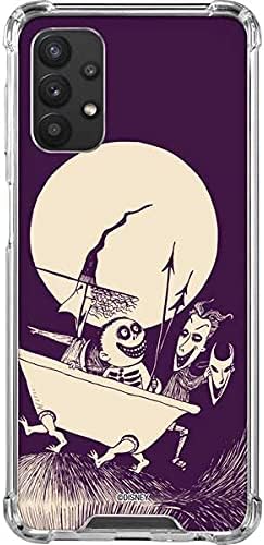 Skinit Funda transparente compatible con Galaxy A32 5G, con licencia oficial de Disney, The Nightmare Before Christmas Lock Shock and Barrel Art