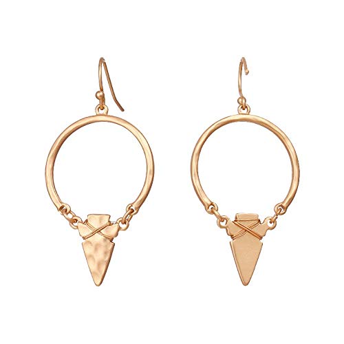 Boucles d'oreilles géométriques triangle anti-inconfort alliage léger
