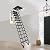 12 Steps Folding Attic Ladder, 11.48ft Wall Mounted Telescopic Loft Stairs Pull Down System Retractable Collapsible Attic Ladder with Armrests for Hotels, Outdoor, Basements, Warehouses