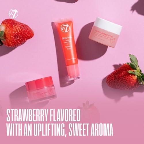 W7 AZLCS-S Sweet Dreams Lip Care Trio - 3 Piece Set - Overnight Lip Mask, Lip Balm & Lip Scrub - Strawberry thumb #2