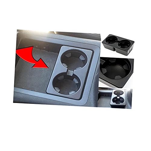 Portavasos Doble para Carro Consola Central Plástico Negro miniatura 6