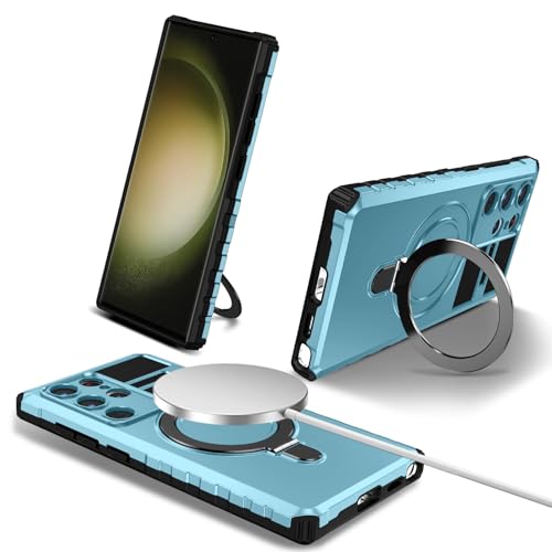 Protection Samsung Galaxy S24 Ultra coque antichoc résistant aux chutes avec anneau magnétique