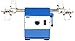Burrell Scientific 075-785-04-19 Simethicone Wrist Action Shaker, Model 85-AA, Blue/White