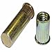 AEKS8-518-312B, RIVETNUT, 5/16-18 (.150-.312 GR) RND Body Splined, Low PRO HD, CLSD End, Steel, Zinc YLW (10 PK)