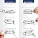 Bormioli Rocco Fido Collection, 6 Pack, 17 Oz. Food Storage Glass Jars, Airtight Rubber Seal & Glass Lid, With Stainless Wire Clamp, Made In Italy.