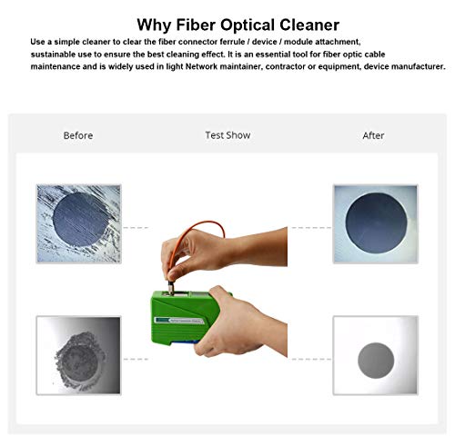 Fiber Optic Connector Cleaner, Fiber Optic Clean Supports 1.25Mm/2.5Mm,Sc,Fc,St,Mu,Lc, All Types Of Fiber Optic Connectors, Cleans Over 500 Times #TOP1