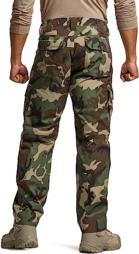 Image of CQR Men's Tactical Pants, Water Resistant Ripstop Cargo Pants, Lightweight EDC Work Hiking Pants, Outdoor Apparel