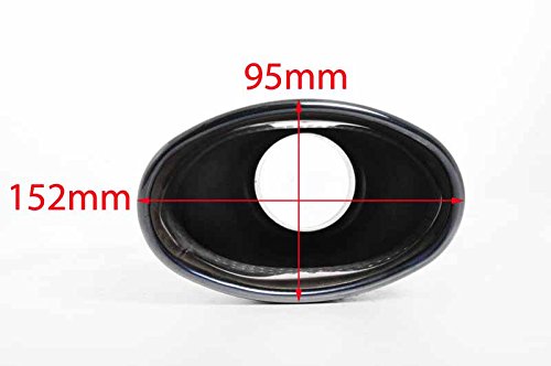 Colle d'échappement noire de qualité supérieure look RS6 A5 B8 Golf 5 7