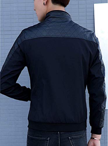 XueYin Men's Softshell Full Zip Lightweight Casual Wear Jacket(Black,S size)
