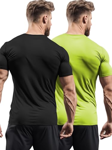 Image of 3Colours RGB Active Fit Men's Sports T-Shirt - Lightweight Quick Dry Polyester Gym & Running Wear-Shake