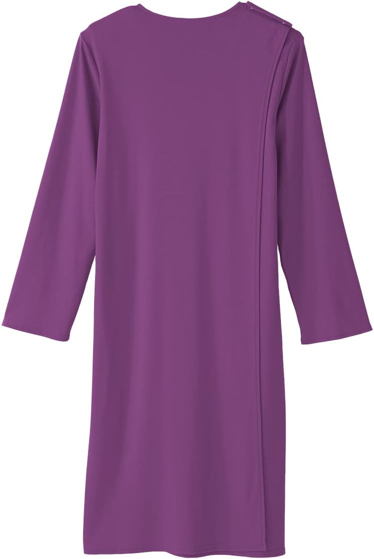 Silverts Open-Back Hospital Gowns for Women - Comfortable, Dignified, Easy Dressing for Seniors & Patients - Lace Trim - Image 4