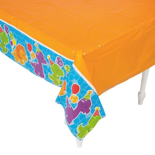 Fun Express Little Dino Table Cover - Party Supplies - 1 Piece