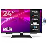 Cello C2426TZF 24-inch Tizen OS Smart LED TV/DVD, By Samsung, Gaming Hub, Pitch Perfect Speakers, Netflix, Bluetooth, UK Made, Ideal for Kitchen, Bedroom & Small Spaces