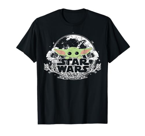 T-shirt Mandalorian The Child motif fleuri pour fan de Star Wars