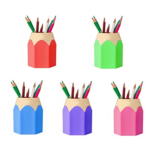 Creative Pencil Tip Design 5-Pack Desk Organizer Set - Image 5