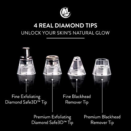 Microderm Glo MDG-MINI-GR1802-EU Diamond Microdermabrasion And Suction Tool - Best Blackhead Remover Pore Vacuum thumb #4