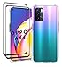 GIOPUEY Przezroczyste etui kompatybilne z OPPO A16/OPPO A16S, [z 2-pakowym ochraniaczem ekranu] TPU wąskie etui, ochrona poduszki powietrznej [niełatwe do żółknięcia] odporne na wstrząsy etui na telefon - przezroczyste