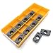 APKT1003 APMT1135 APKT1604 PDER 76 IC928 Carbide Inserts Lathe Cutter Turning Tool CNC Machine Cutting Tools Tungsten 10pcs(HW90APKT1003 VP15TF)