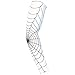longyitrade Manga del Brazo del Deporte de los Hombres,Tela de araña patrón Arm Guard Tenis bádminton Deportes Codo Brazo Manga cojín Blanco Medium