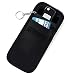 Produktbild ACBungji Faraday Bag Schutz Blocker Keyless Go Autoschlüssel Tasche NFC Schutzhülle Kreditkarte RFID Smartcard (14 * 9cm, Oxford-Tuch Vertikal Schwarz)