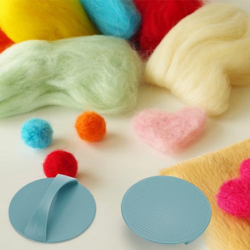Image of PLIGREAT 4 Pcs Wet Felting Tool Versatile Fulling Block, Felt Making Tool Wet Felting Board Washboard Felt Blocking Board for Working on Seams, Flat Felts, Hat & Slipper Shaping