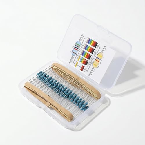 CHIPNEW 100 Pcs 1/2W ±1% Toleranz 4.7KΩ Metall Film Widerstand Set für DIY Projekte und Experimente,Mit separater Feuchtschutzverpackung + Widerstandsfarbcode