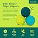 Speks Odds Soft Silicone Fidget Magnets | Silent Stress Relief Toys | Textured Magnetic Balls for Adults & Teens 14+ | Green