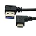 Goliton? Left 90 Degree Elbow USB 3.0 Male to USB 3.1 Type C elbow Data Line Cable