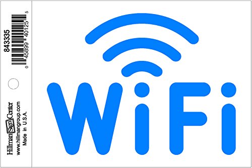 Signalétique Wi-Fi Hillman Group en vinyle durable haute visibilité