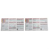 Pocket Cards for Rhythm Interpretation with Horizontal and Vertical Layouts, ACLS Reference Guide for ECG and Cardiac Conduction Blocks