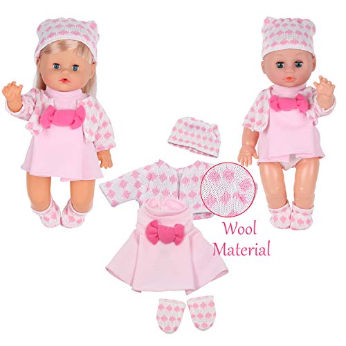 Young Buds 6Pcs For 9-10-11 Inch Alive Baby Doll Clothes Dress Reborn Newborn Baby Doll Accessories Gown Costumes Outfits Xmas Gift-Wrap #TOP2