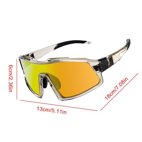 Lunettes de cyclisme polarisées colorées contre la fatigue et les reflets - 5