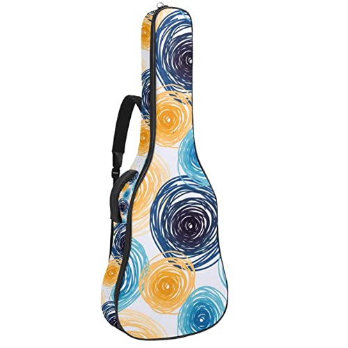 Étui guitare acoustique imperméable au design Van Gogh et finitions soignées