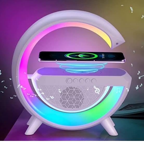 LED Wireless Charging Speaker, Table Lamp Night Light RGB, Bluetooth Speaker Portable Wireless Charging, Bedside Desk Lamp, Changable Colors, Bedroom, Party, Gathering, Gift.