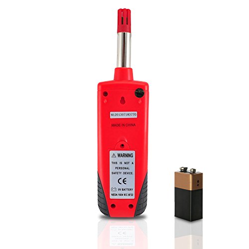 Pyle Meters Indoor Humidity and Temperature Monitor-Portable Digital Hygrometer Thermometer, Moisture Temperature and Humidity Sensor Gauge w/ Dew Point, Wet Bulb Temperature Meter Tester PTHM20 (Red) by Pyle - Image 3