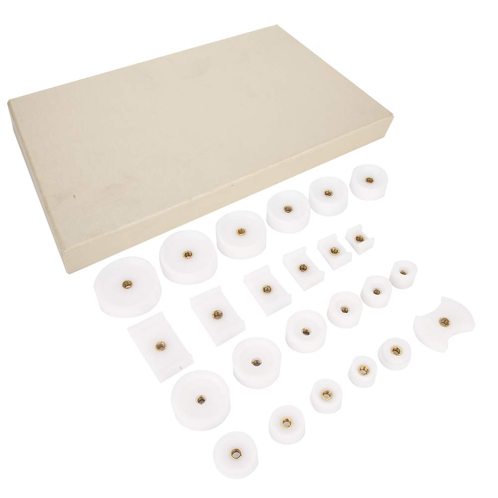 Ensemble de 24 matrices de pressage pour fond de boîtier de montre, ensemble de matrices de pressage pour montres, plusieurs tailles, matrices de pressage pour boîtier de montre