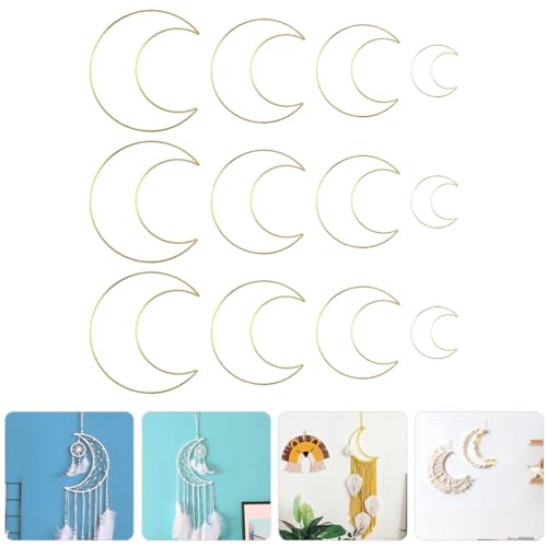 Marcos lunares HOLIDYOYO de aros de hierro de soldadura limpia para decoración 3